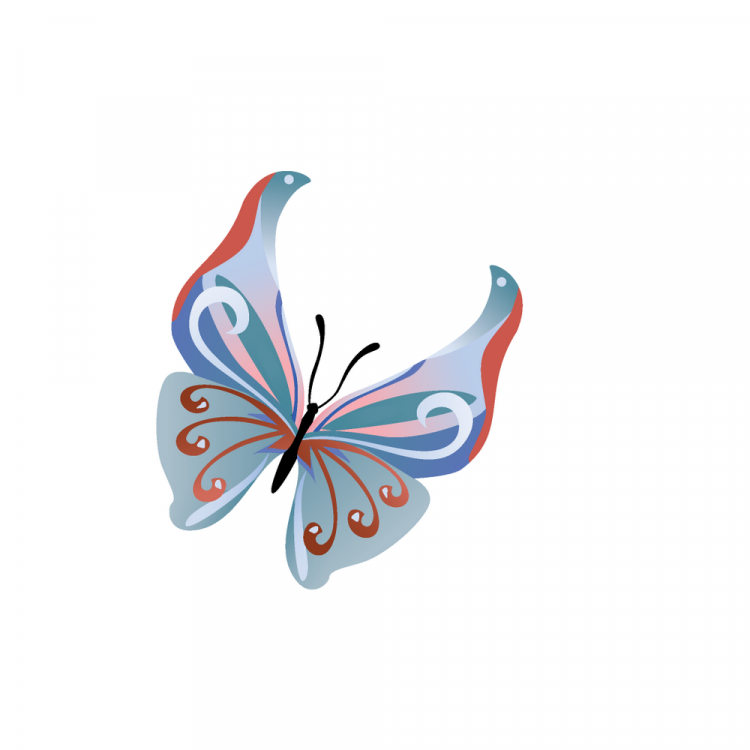 free vector 14 Colorful butterflies